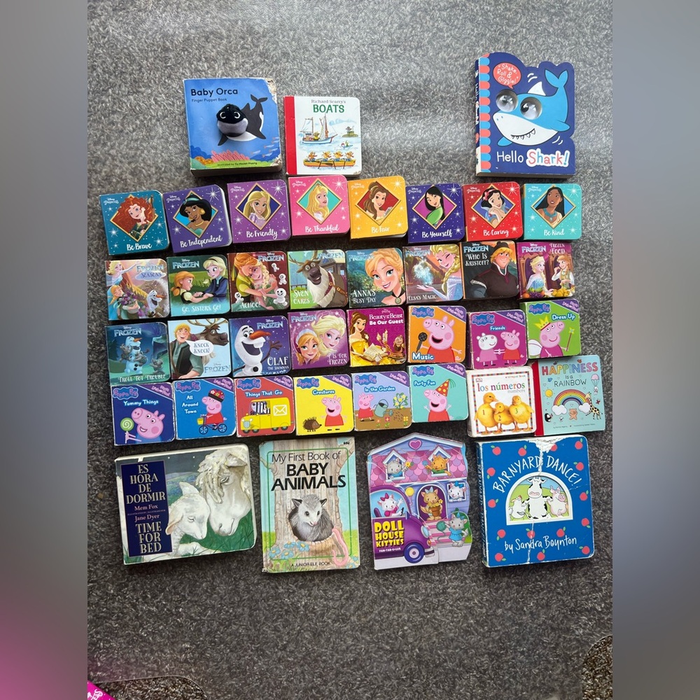 Disney princess/ Frozen/ Peppa Pig Baby Book 39 Bundle